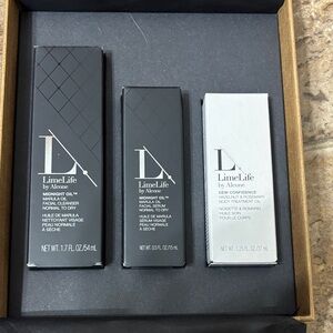 LimeLife 

Midnight oil facial cleanser 
Midnight oil
Dew confidence